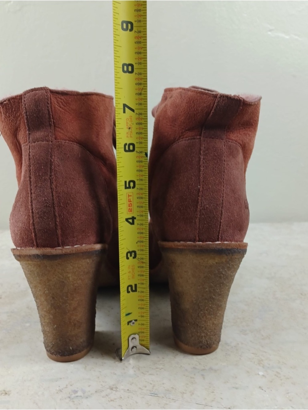UGG Women's Lace-Up Suede Ankle Boots in Rose Brown - Picture 6 of 9